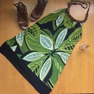 ☀️NWOT☀️ Tropical Halter Dress